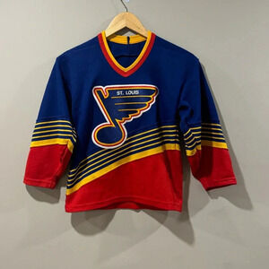 RARE Vtg CCM Maska St. Louis Blues NHL Hockey Jersey